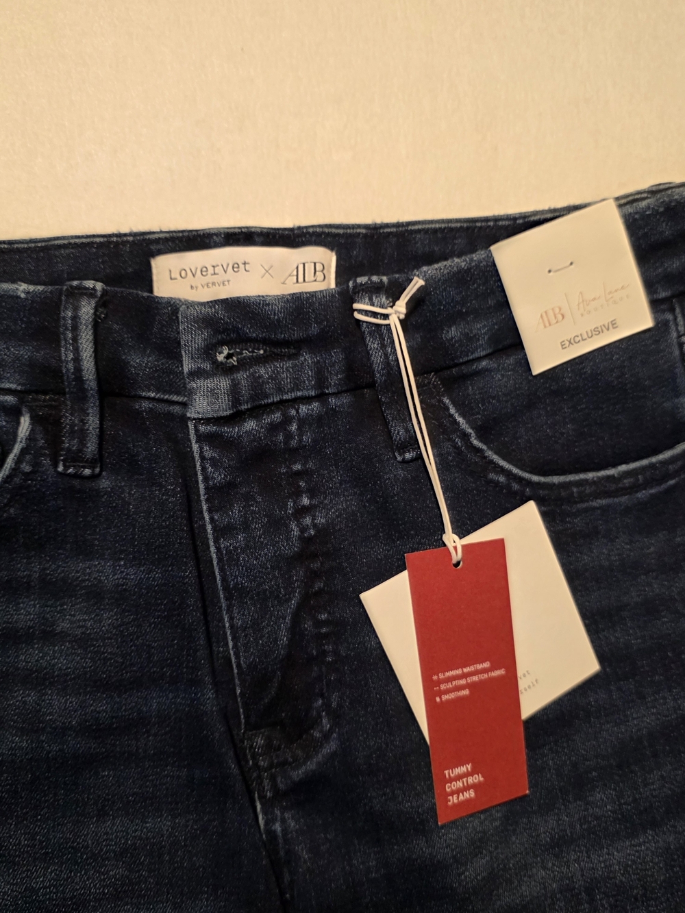 Lovervet by Vervet x Ava Lane Boho Tummy Control Flare Jeans 29/9 NWT Western - Picture 2 of 10